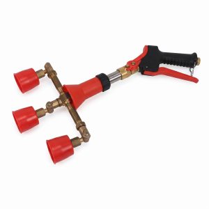 agricultural 3 nozzle brass spray gun red guards