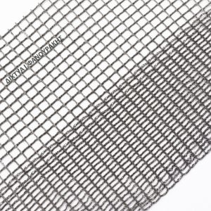 fanourakis grey mesh netting fabric