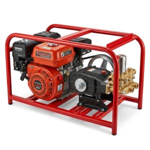 stationary agricultural power sprayer cage